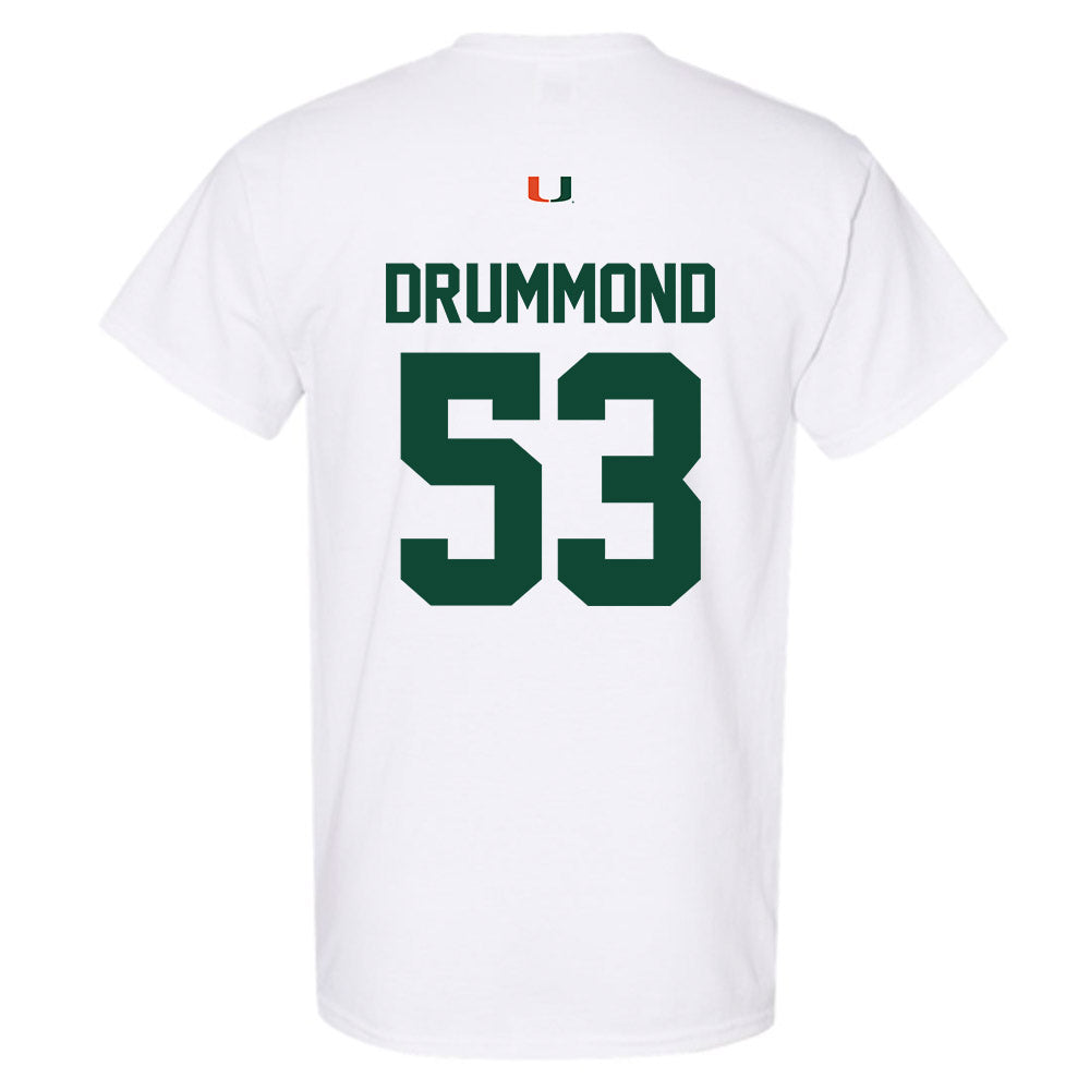Miami - NCAA Baseball : Lj Drummond - Classic Shersey T-Shirt-1