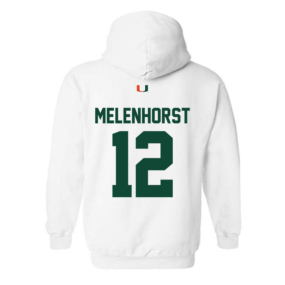 Miami - NCAA Women's Soccer : Teegan Melenhorst - Classic Shersey Hooded Sweatshirt-1