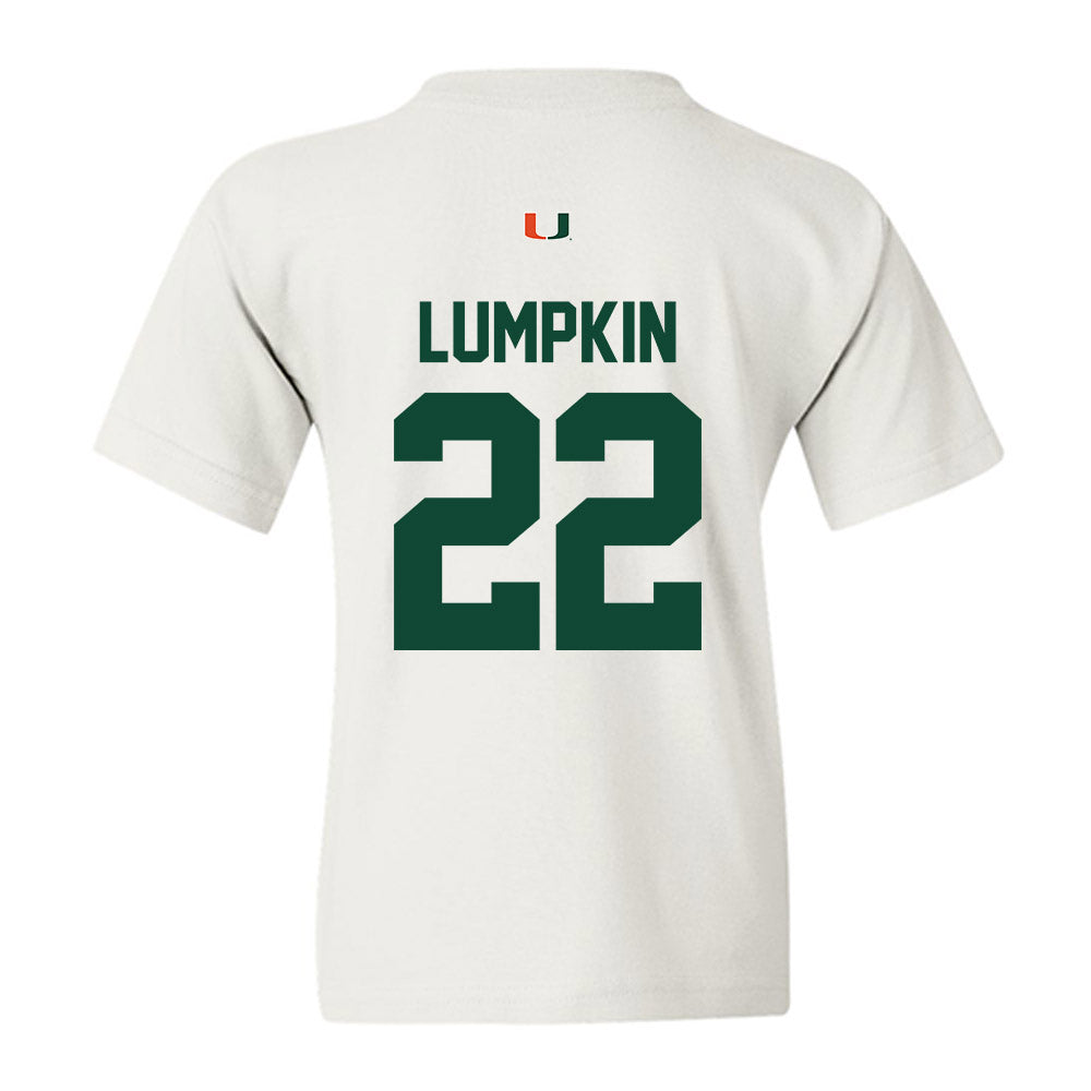 Miami - NCAA Baseball : Reese Lumpkin - Classic Shersey Youth T-Shirt-1