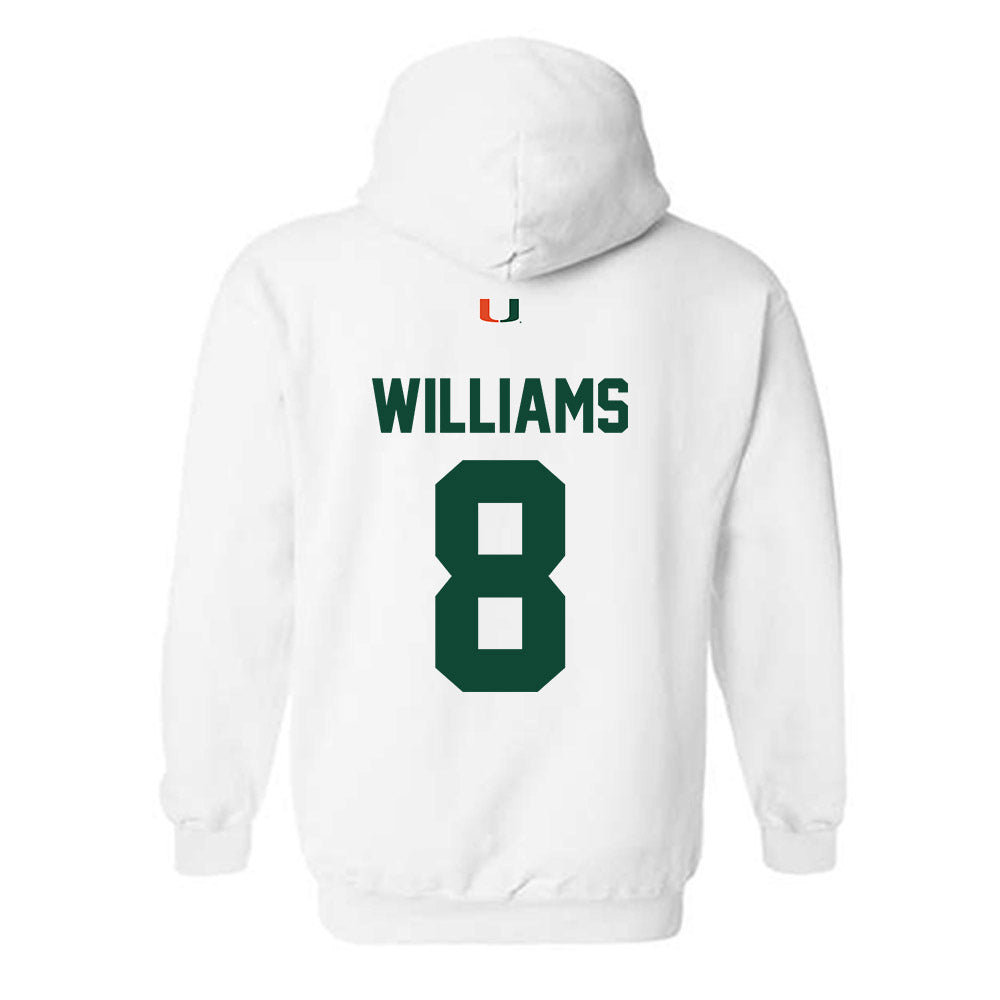 Miami - NCAA Football : Emory Williams - Classic Shersey Hooded Sweatshirt-1