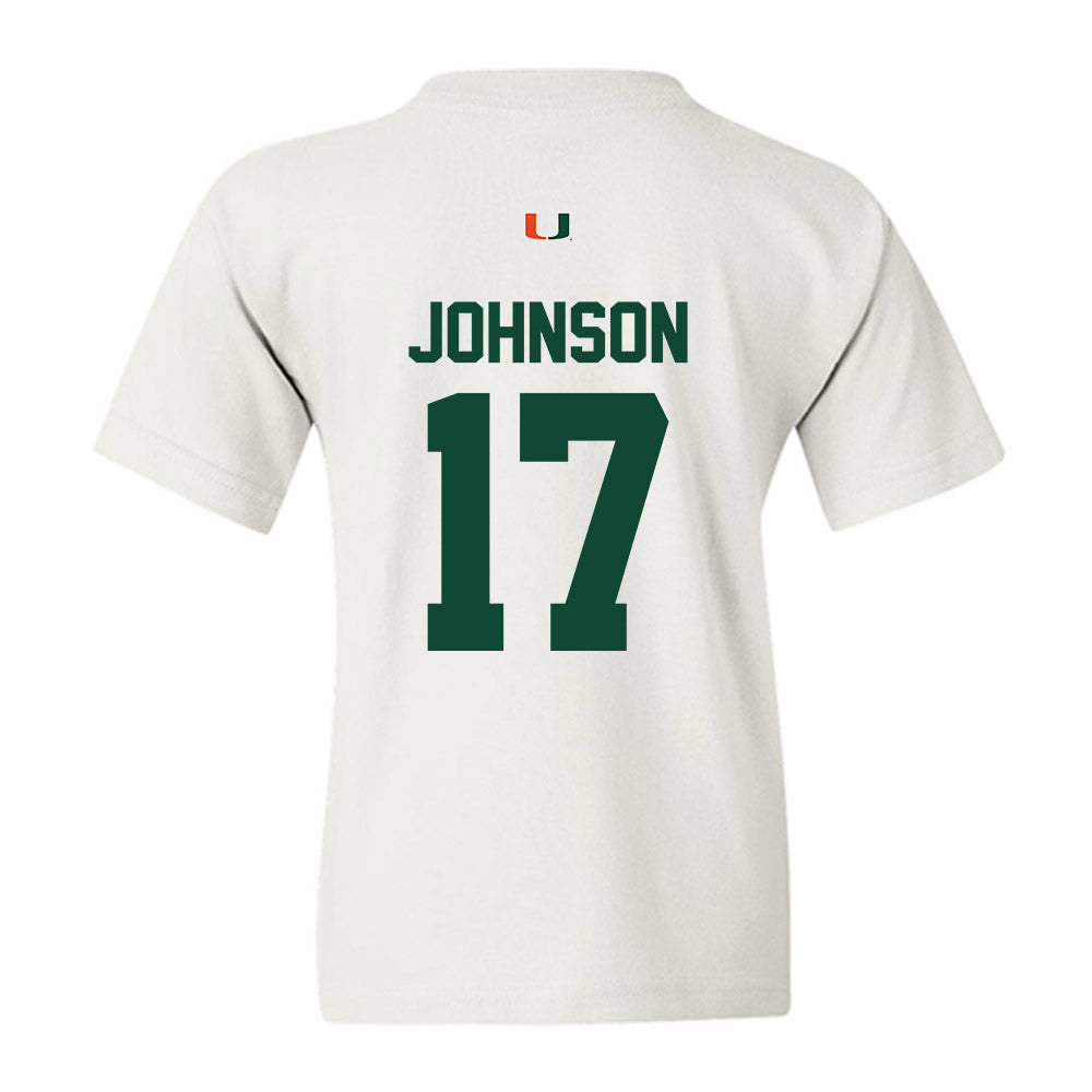 Miami - NCAA Football : Tony Johnson - Classic Shersey Youth T-Shirt-1