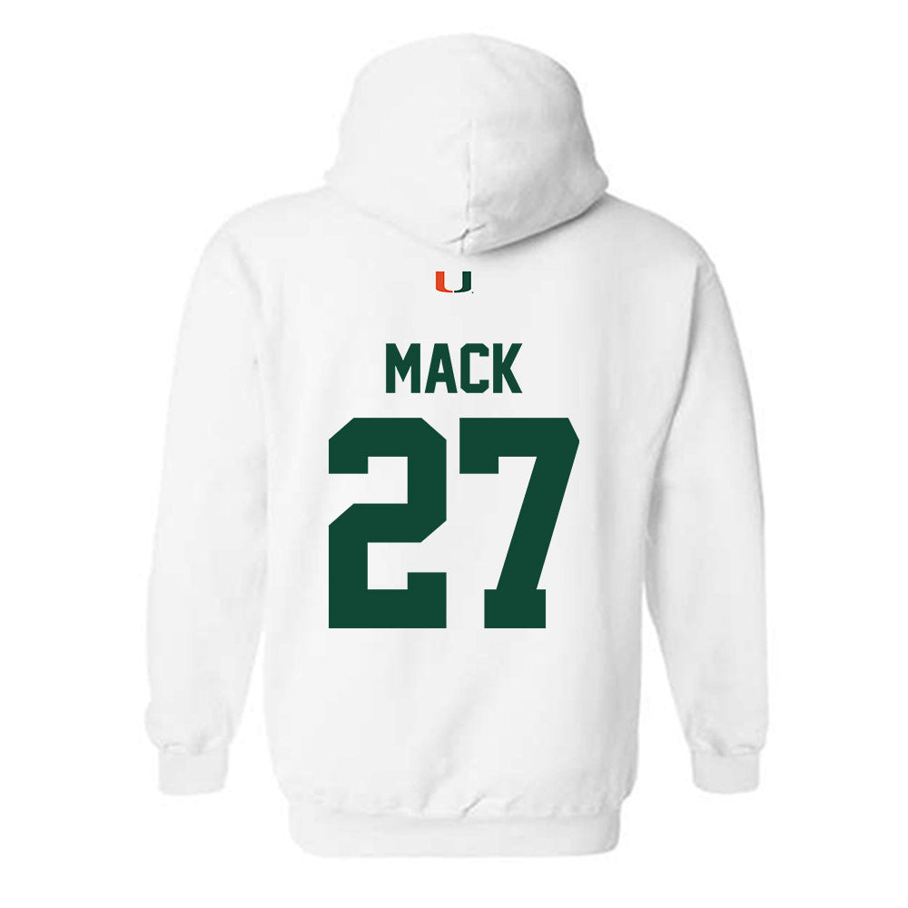 Miami - NCAA Football : Ryan Mack - Classic Shersey Hooded Sweatshirt-1