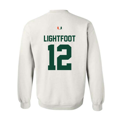 Miami - NCAA Football : Marquise Lightfoot - Classic Shersey Crewneck Sweatshirt-1