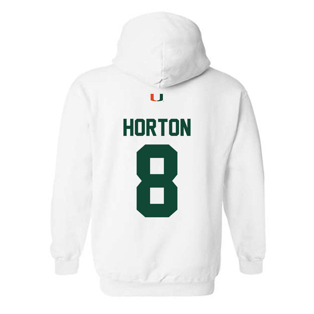 Miami - NCAA Football : Joshua Horton - Classic Shersey Hooded Sweatshirt-1