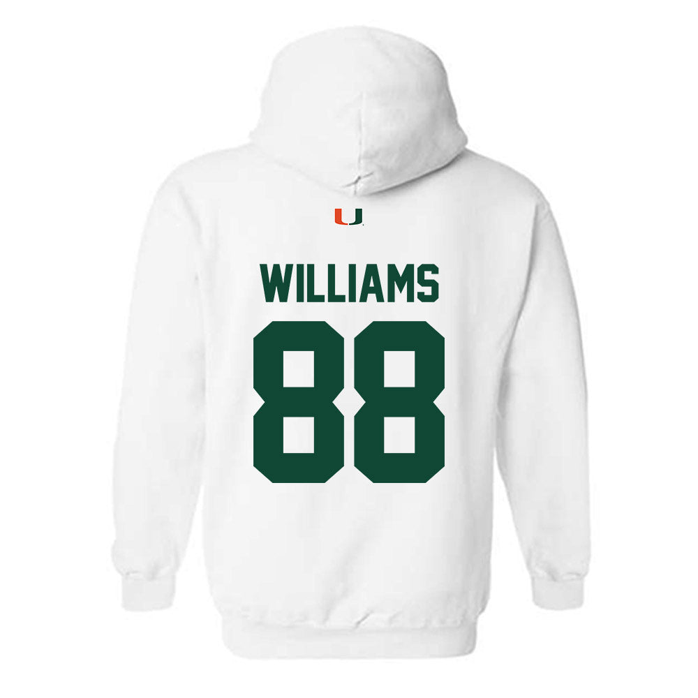 Miami - NCAA Football : Riley Williams - Classic Shersey Hooded Sweatshirt