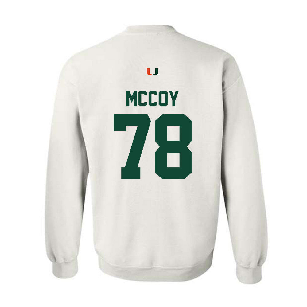 Miami - NCAA Football : Matthew McCoy - Classic Shersey Crewneck Sweatshirt-1