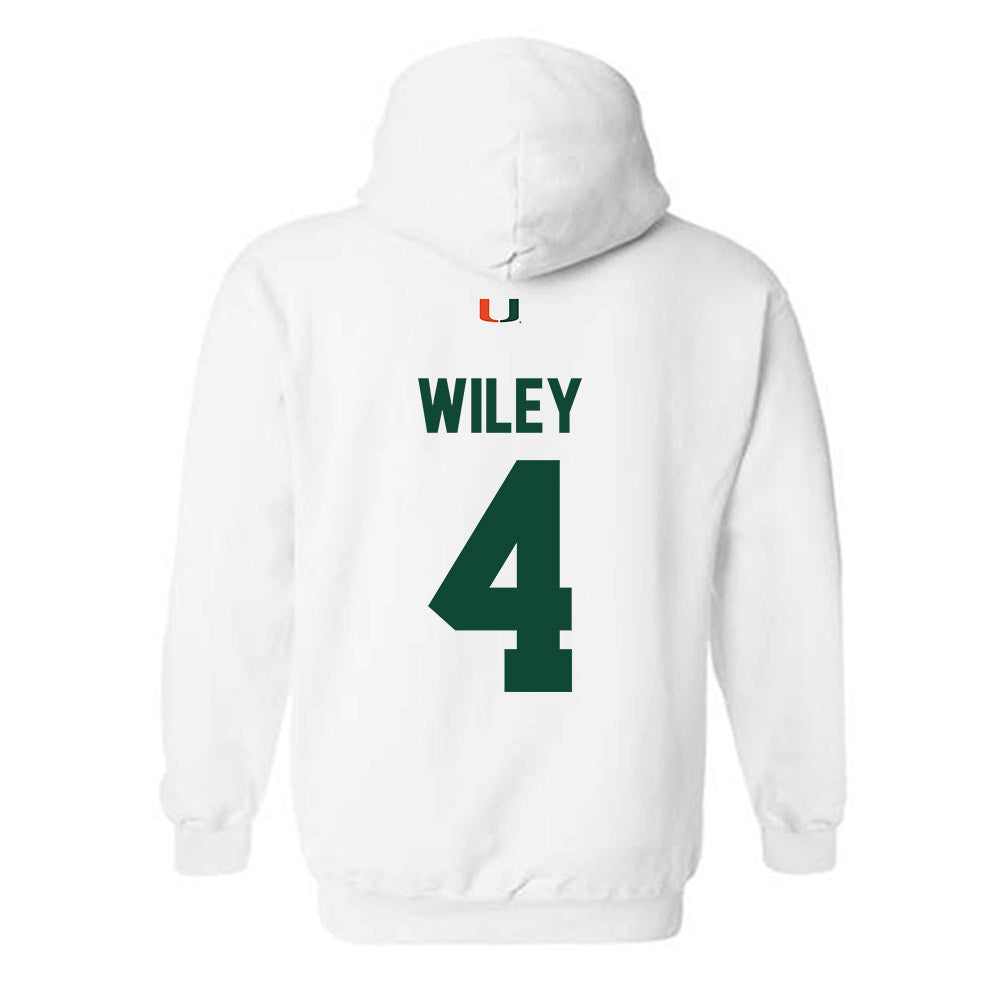 Miami - NCAA Women's Volleyball : Logan Wiley - Classic Shersey Hooded Sweatshirt-1