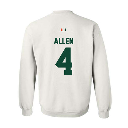 Miami - NCAA Men's Basketball : Marcus Allen - Classic Shersey Crewneck Sweatshirt-1