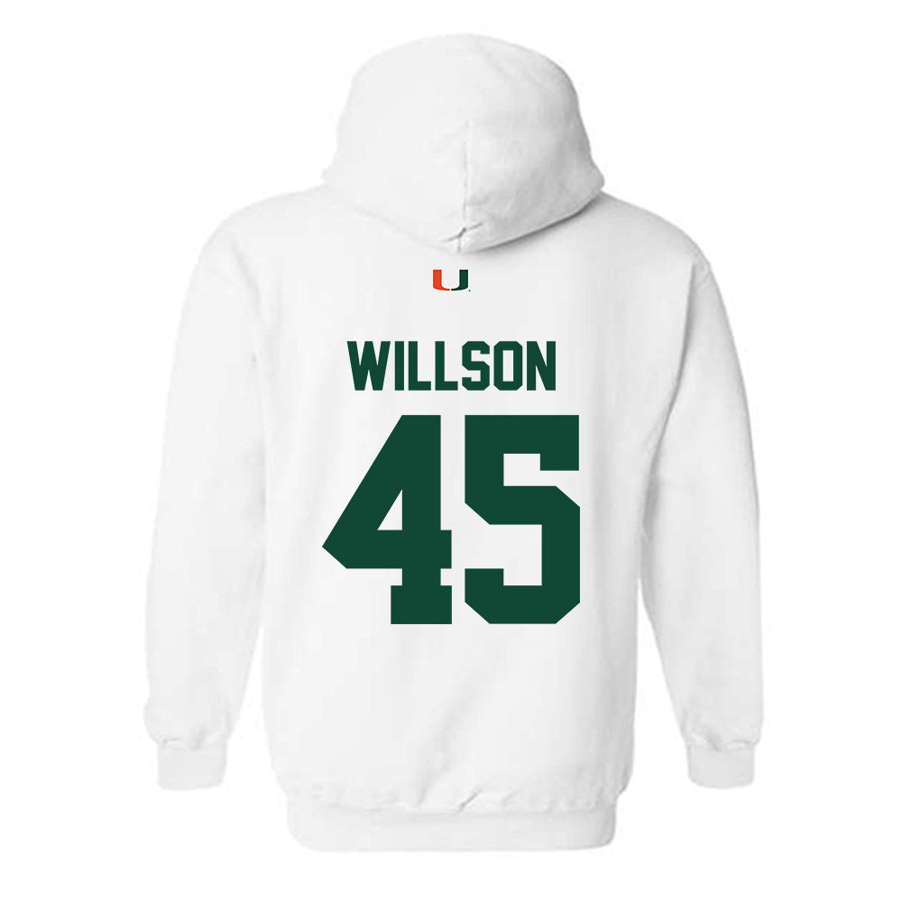 Miami - NCAA Women's Soccer : Gray Willson - Classic Shersey Hooded Sweatshirt