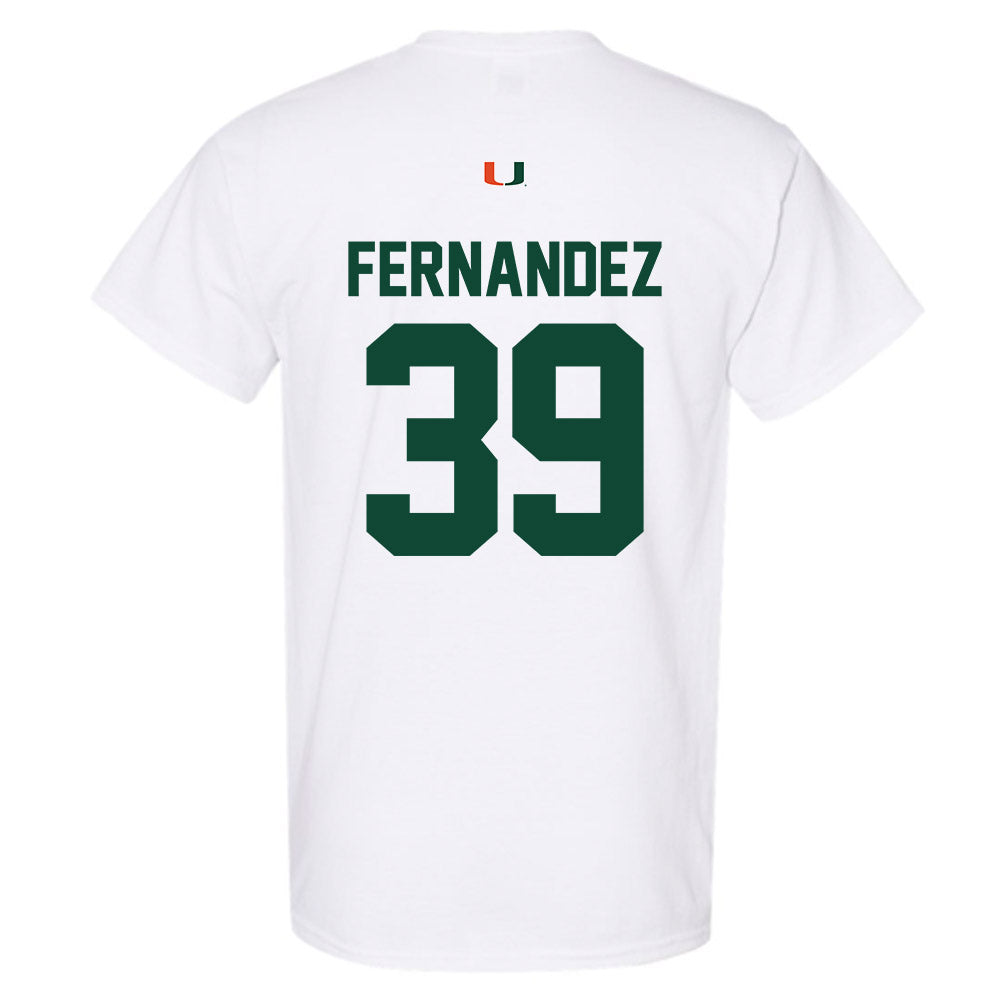 Miami - NCAA Baseball : Michael Fernandez - Classic Shersey T-Shirt-1