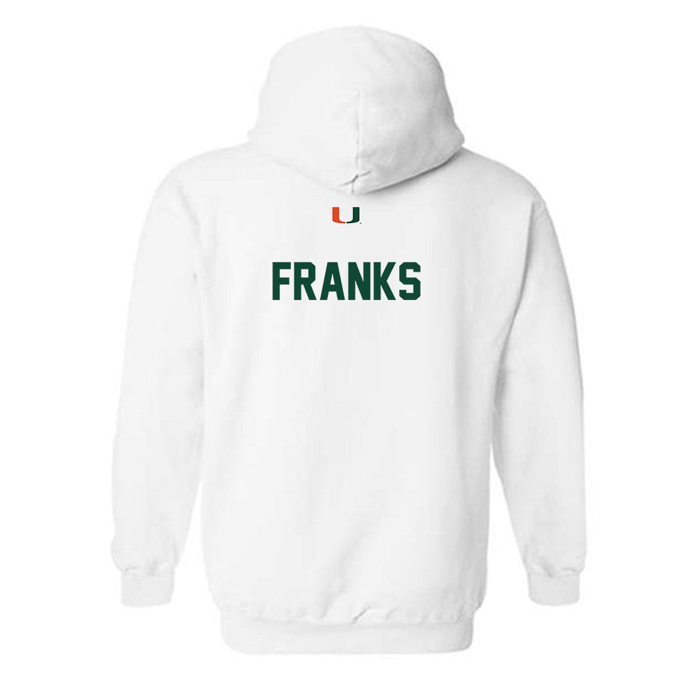 Miami - NCAA Men's Track & Field : George Franks - Classic Shersey Hooded Sweatshirt-1