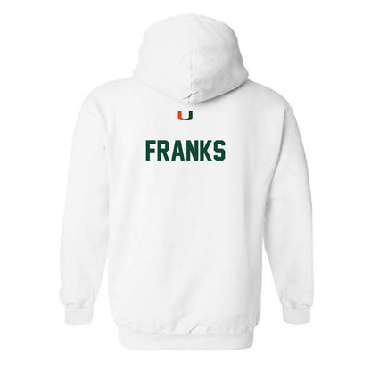 Miami - NCAA Men's Track & Field : George Franks - Classic Shersey Hooded Sweatshirt-1