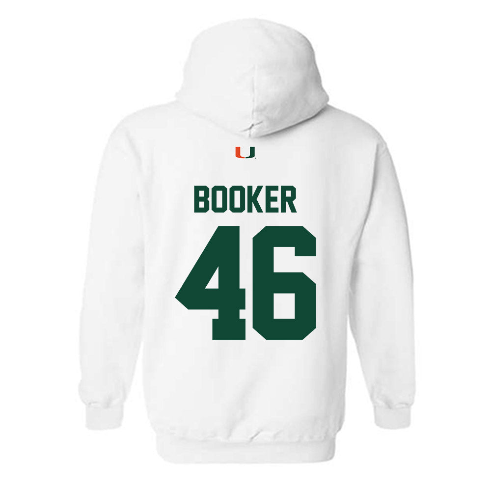 Miami - NCAA Football : Adam Booker - Classic Shersey Hooded Sweatshirt-1