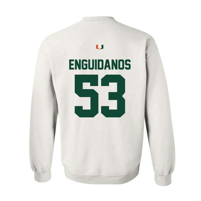 Miami - NCAA Football : Joey Enguidanos - Classic Shersey Crewneck Sweatshirt