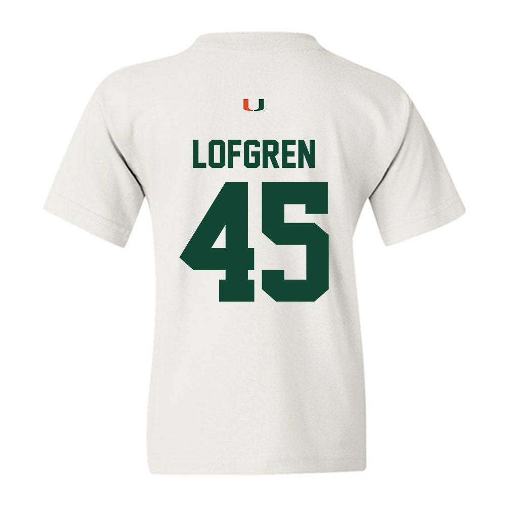 Miami - NCAA Baseball : Brixton Lofgren - Classic Shersey Youth T-Shirt-1
