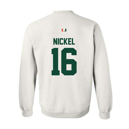 Miami - NCAA Football : Luke Nickel - Classic Shersey Crewneck Sweatshirt-1