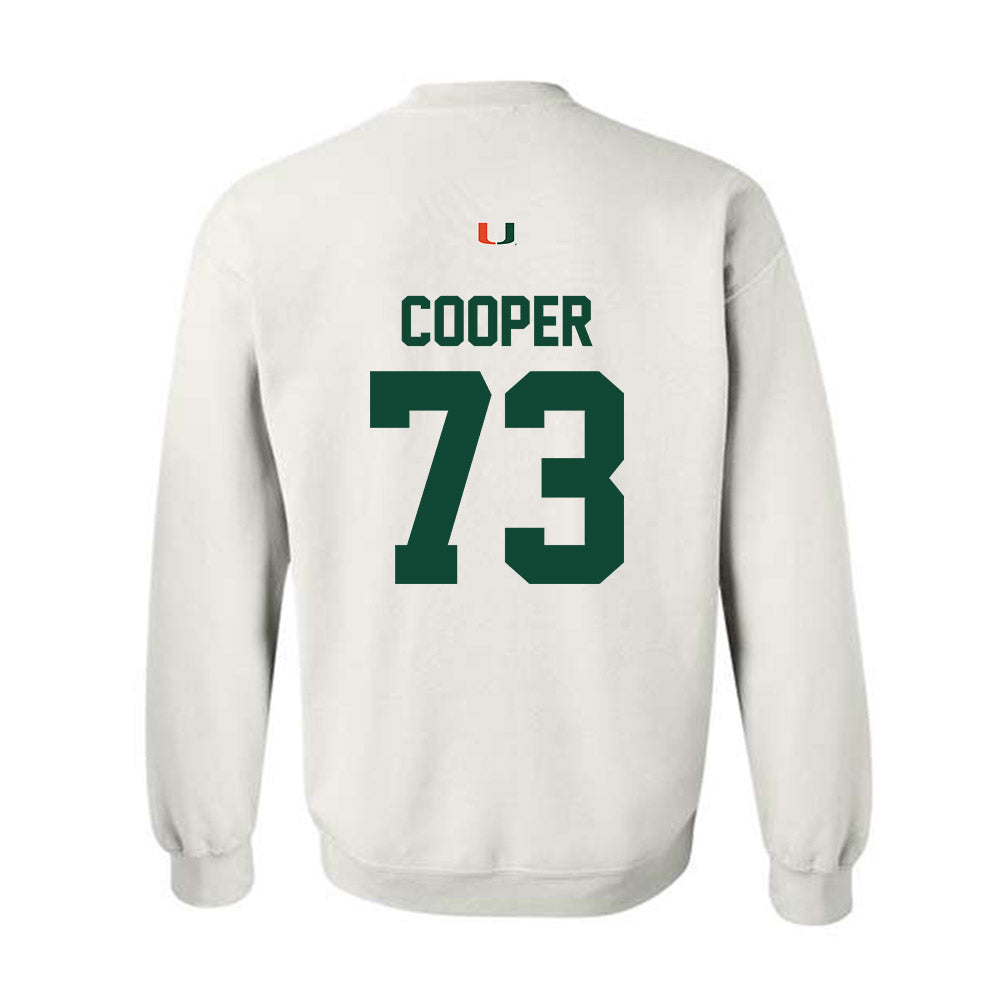 Miami - NCAA Football : Anez Cooper - Classic Shersey Crewneck Sweatshirt-1