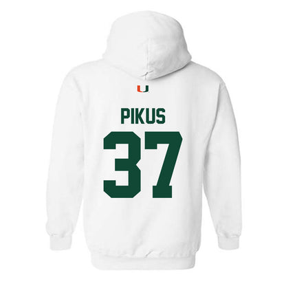 Miami - NCAA Football : Henry Pikus - Classic Shersey Hooded Sweatshirt-1