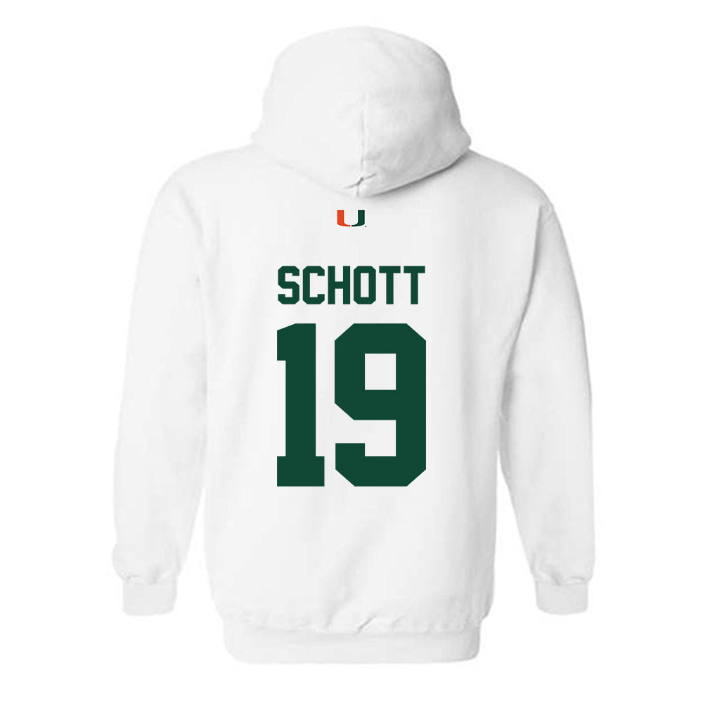 Miami - NCAA Football : Brock Schott - Classic Shersey Hooded Sweatshirt-1