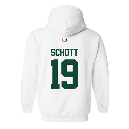 Miami - NCAA Football : Brock Schott - Classic Shersey Hooded Sweatshirt-1