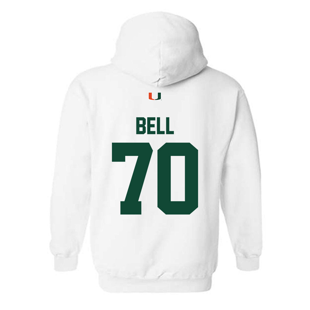 Miami - NCAA Football : Markel Bell - Classic Shersey Hooded Sweatshirt-1