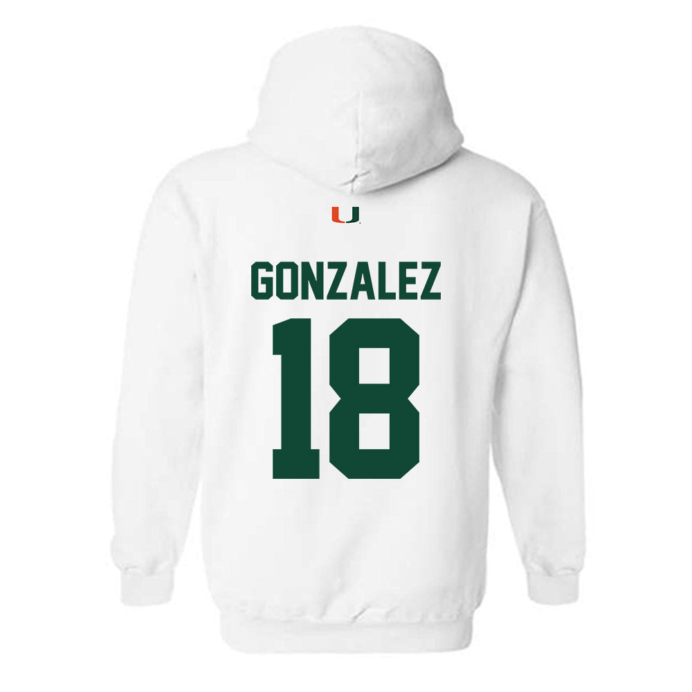 Miami - NCAA Football : Vinny Gonzalez - Classic Shersey Hooded Sweatshirt-1