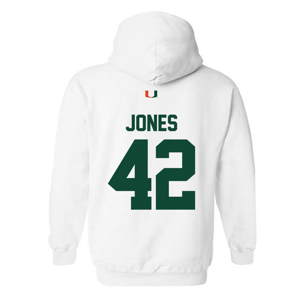 Miami - NCAA Football : Artavius Jones - Classic Shersey Hooded Sweatshirt-1