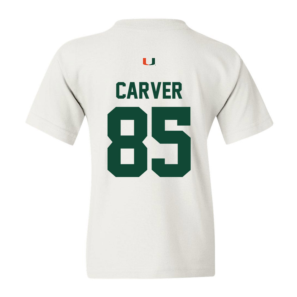 Miami - NCAA Football : Jackson Carver - Classic Shersey Youth T-Shirt