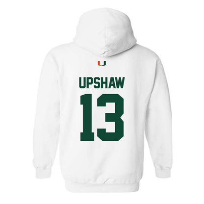 Miami - NCAA Football : Daylyn Upshaw - Classic Shersey Hooded Sweatshirt-1