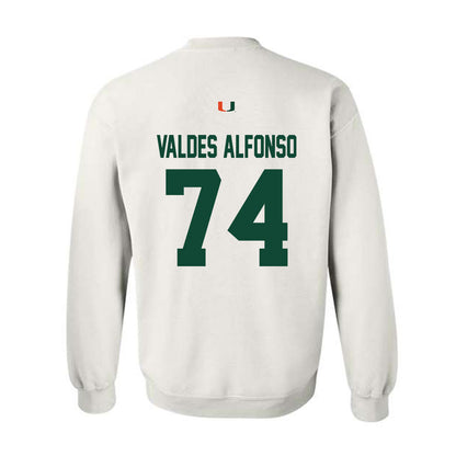 Miami - NCAA Football : Yerovi Valdes Alfonso - Classic Shersey Crewneck Sweatshirt-1