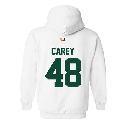 Miami - NCAA Women's Soccer : sage carey - Classic Shersey Hooded Sweatshirt-1