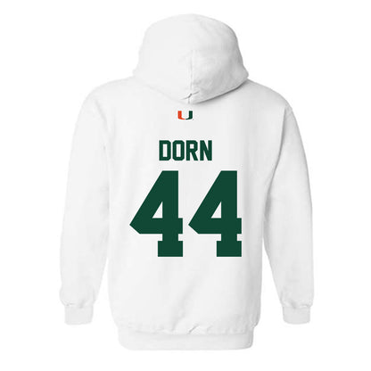 Miami - NCAA Baseball : Jake Dorn - Classic Shersey Hooded Sweatshirt-1