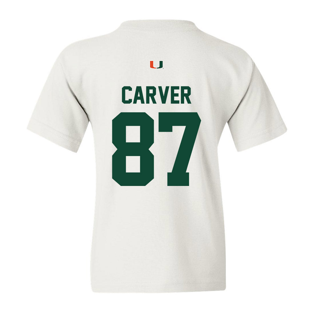 Miami - NCAA Football : Hunter Carver - Classic Shersey Youth T-Shirt