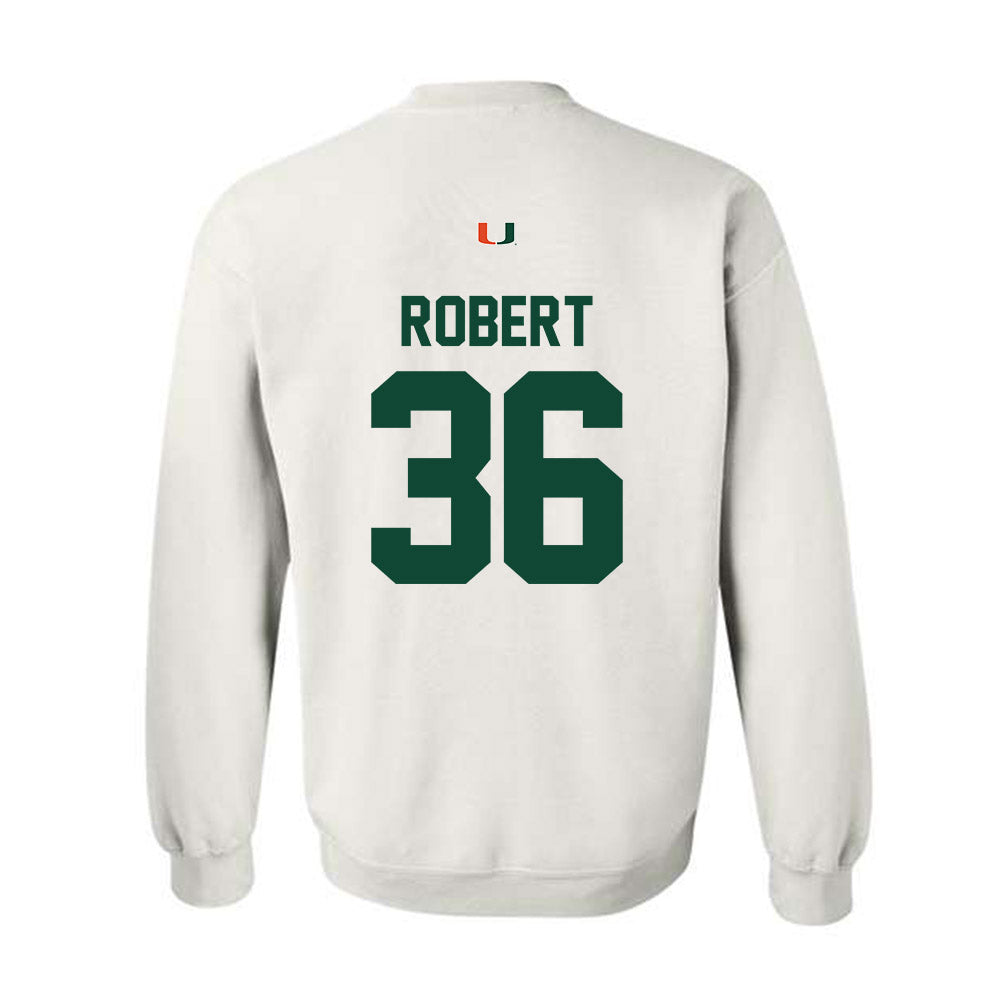 Miami - NCAA Baseball : Nick Robert - Classic Shersey Crewneck Sweatshirt-1