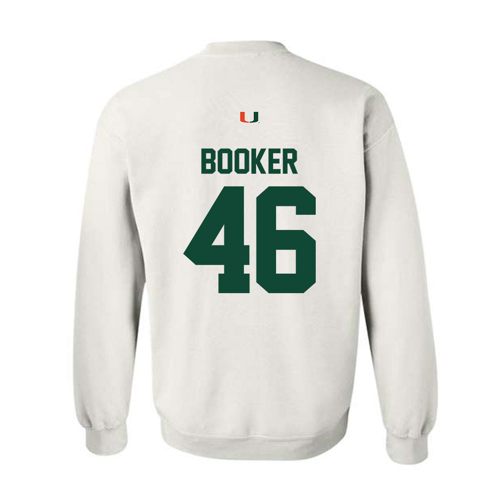 Miami - NCAA Football : Adam Booker - Classic Shersey Crewneck Sweatshirt-1