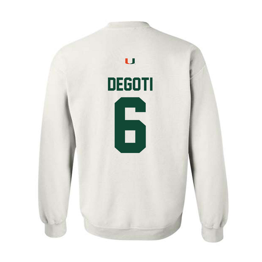 Miami - NCAA Baseball : Brandon DeGoti - Classic Shersey Crewneck Sweatshirt-1
