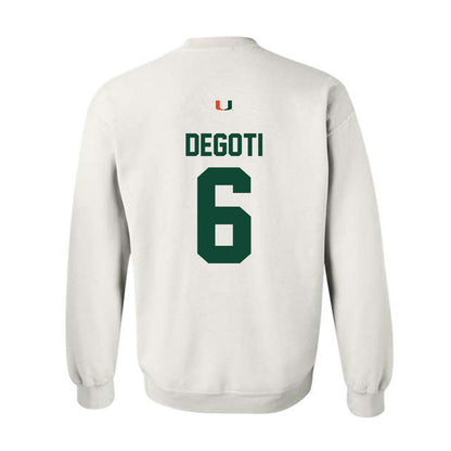 Miami - NCAA Baseball : Brandon DeGoti - Classic Shersey Crewneck Sweatshirt-1