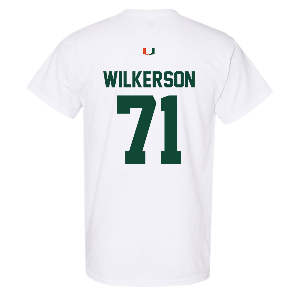 Miami - NCAA Football : Jaden Wilkerson - Classic Shersey T-Shirt-1