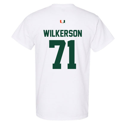 Miami - NCAA Football : Jaden Wilkerson - Classic Shersey T-Shirt-1
