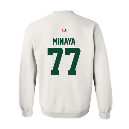 Miami - NCAA Football : Juan Minaya - Classic Shersey Crewneck Sweatshirt-1
