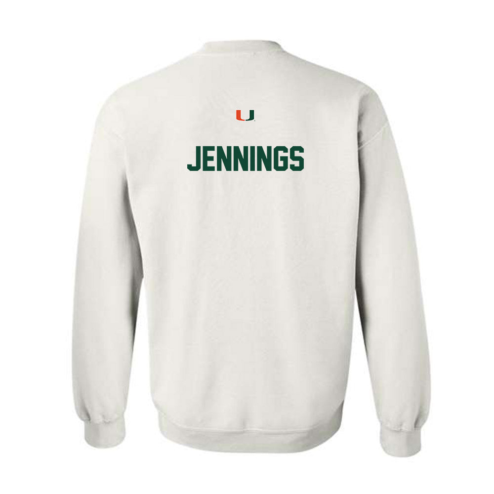 Miami - NCAA Women's Track & Field : Brittney Jennings - Classic Shersey Crewneck Sweatshirt-1