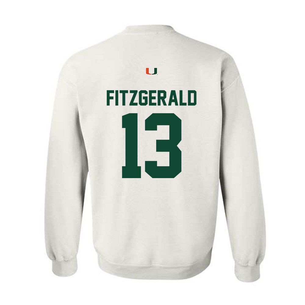 Miami - NCAA Football : Bryce Fitzgerald - Classic Shersey Crewneck Sweatshirt-1