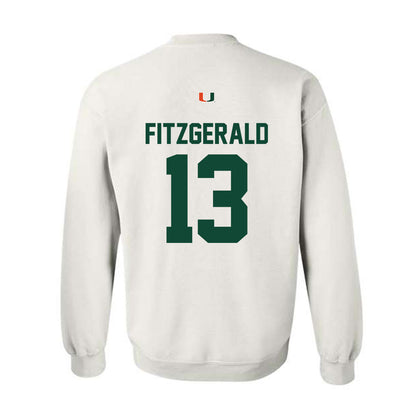 Miami - NCAA Football : Bryce Fitzgerald - Classic Shersey Crewneck Sweatshirt-1