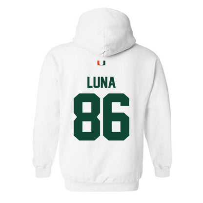 Miami - NCAA Football : Kolby Luna - Classic Shersey Hooded Sweatshirt-1