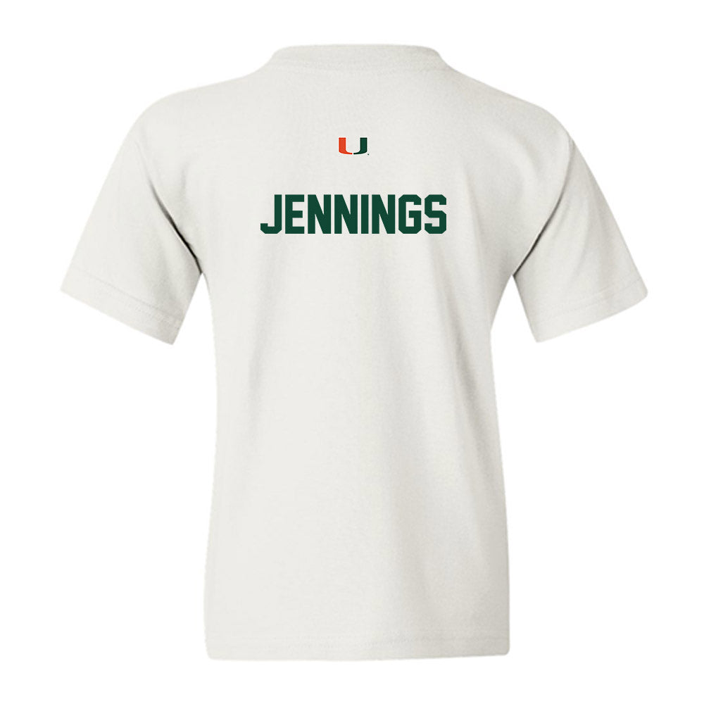 Miami - NCAA Women's Track & Field : Brittney Jennings - Classic Shersey Youth T-Shirt-1