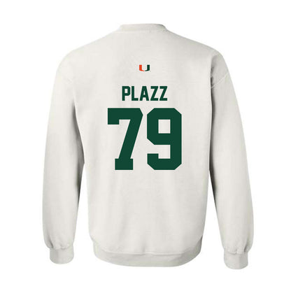 Miami - NCAA Football : Deryc Plazz - Classic Shersey Crewneck Sweatshirt-1