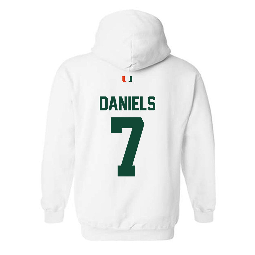 Miami - NCAA Football : CJ Daniels - Classic Shersey Hooded Sweatshirt-1