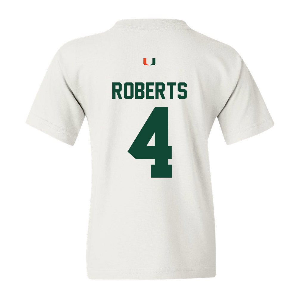 Miami - NCAA Women's Basketball : Jasmyne Roberts - Classic Shersey Youth T-Shirt