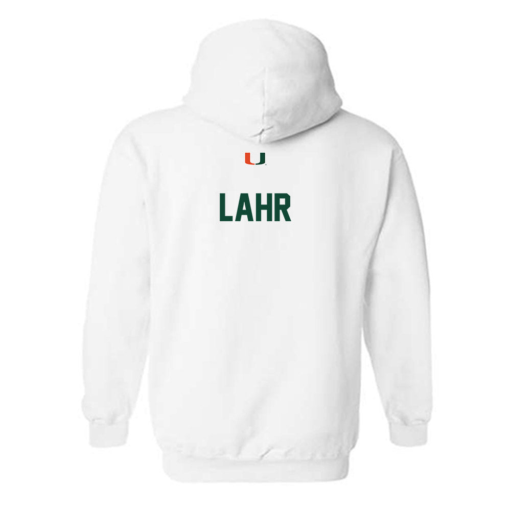 Miami - NCAA Women's Swimming & Diving : Carly Lahr - Classic Shersey Hooded Sweatshirt-1