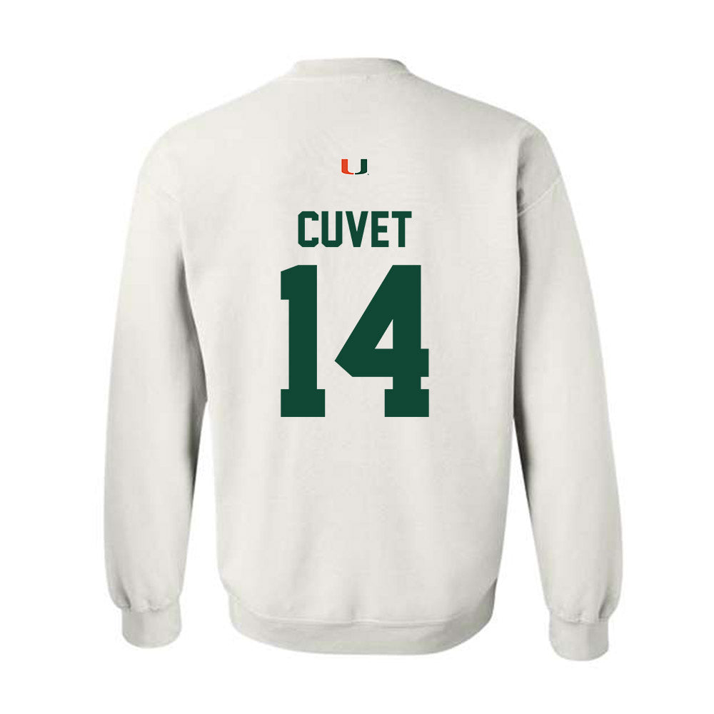 Miami - NCAA Baseball : Daniel Cuvet - Classic Shersey Crewneck Sweatshirt-1